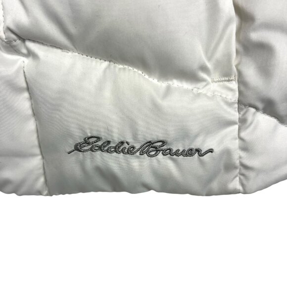 Eddie Bauer Womens 650 Fill Full Zip Down Puffer Jacket in White EB650 Size XXL - Picture 3 of 9